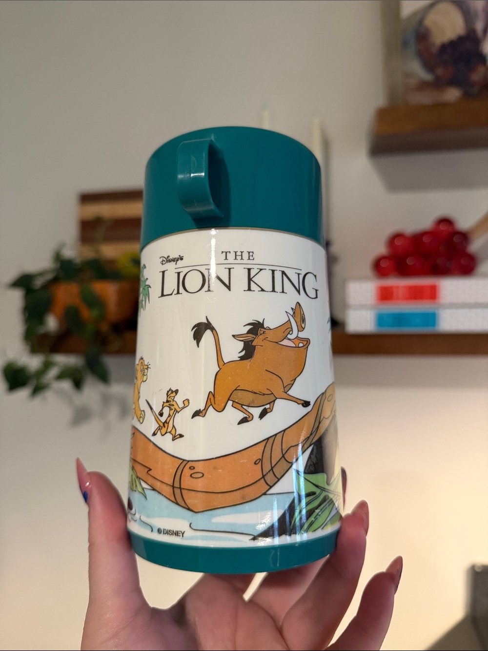 🦁 Vintage 1994 Disney Lion King Aladdin Thermos